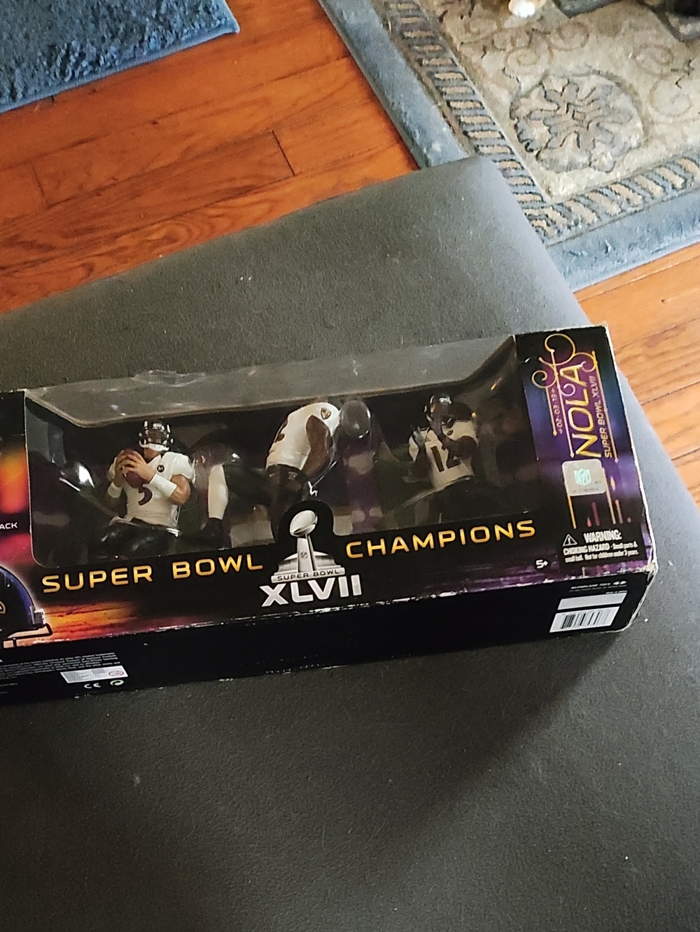 NFL Super Bowl XLVII Champions Collectible Figure Set - Black